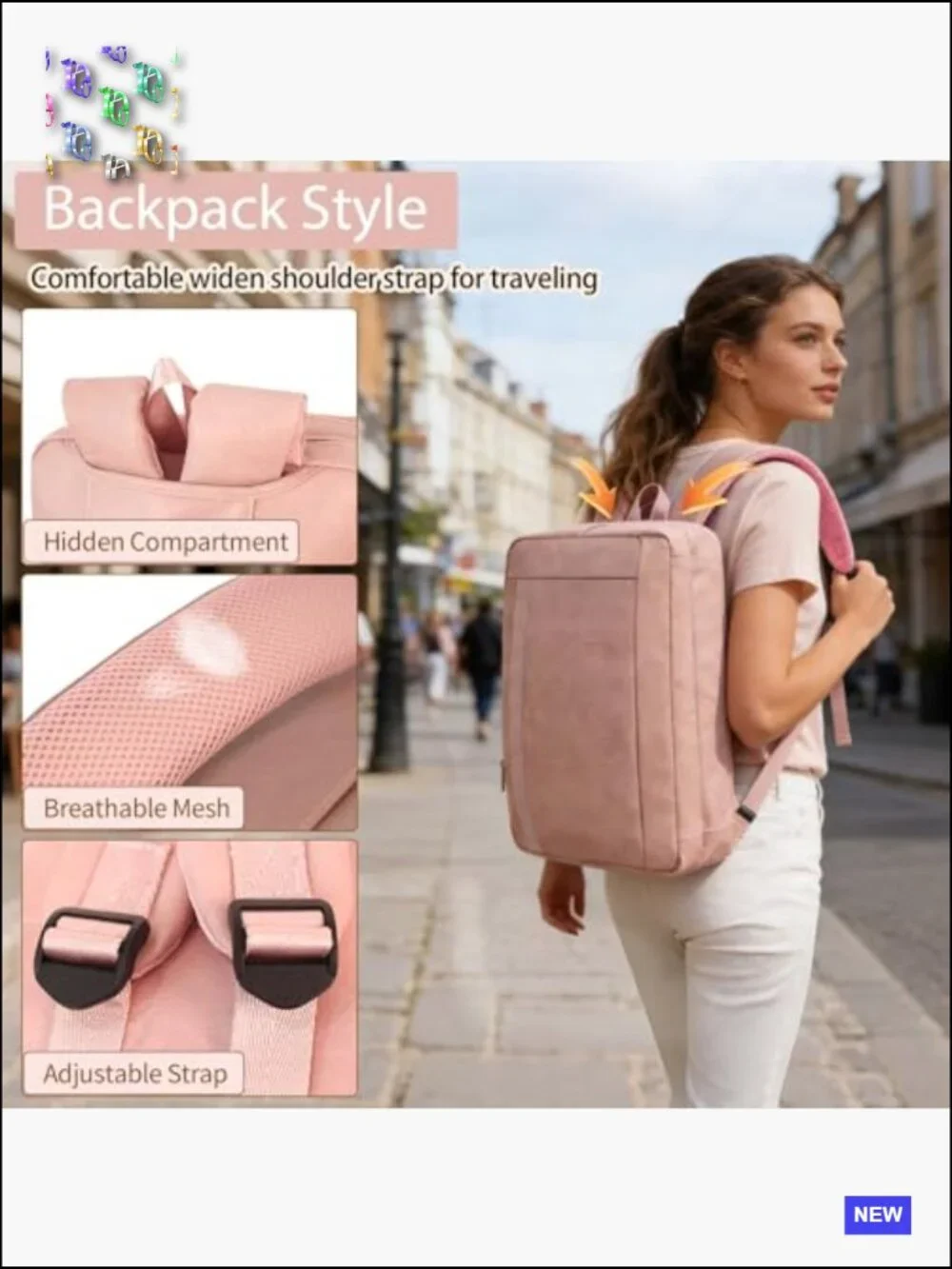Faux Leather Messenger Bag for Laptop 17.3